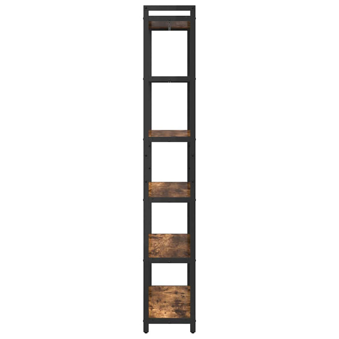Bibliotecă Stejar afumat 80 x 30 x 188 cm Lemn compozit - WALTI WALTI