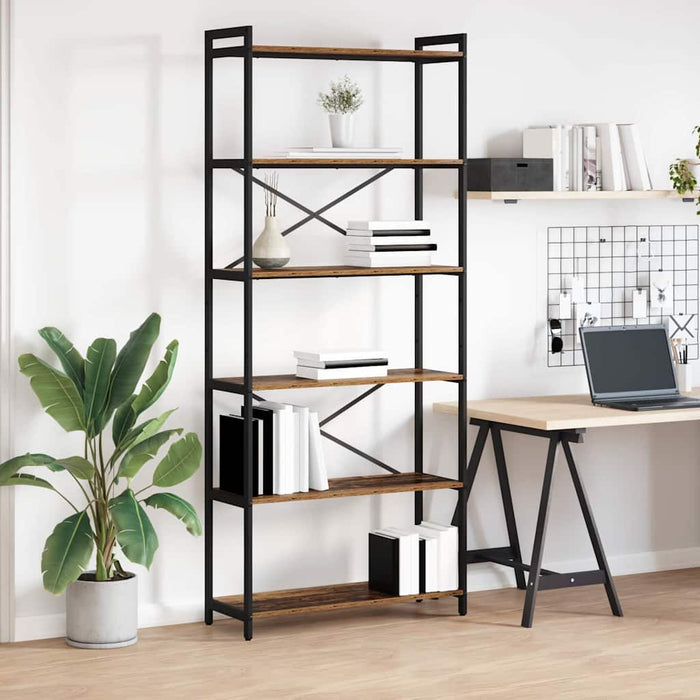 Bibliotecă Lemn vechi 80 x 30 x 188 cm Lemn compozit - WALTI WALTI