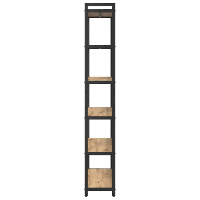 Bibliotecă stejar artizanal 80 x 30 x 188 cm Lemn compozit - WALTI WALTI