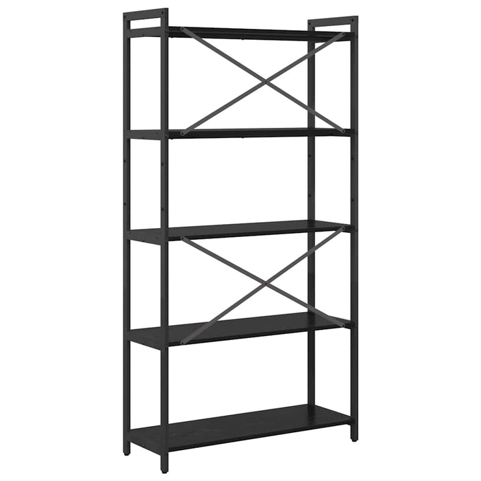 Bibliotecă Stejar negru 80 x 30 x 153 cm Lemn compozit - WALTI WALTI