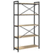 Bibliotecă Stejar sonoma 80 x 30 x 153 cm Lemn compozit - WALTI WALTI