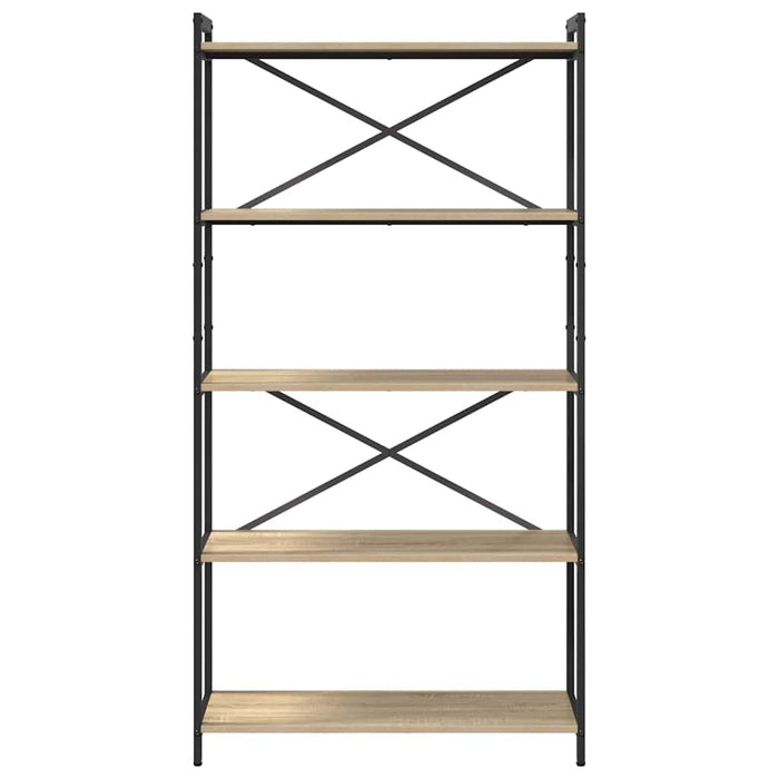 Bibliotecă Stejar sonoma 80 x 30 x 153 cm Lemn compozit - WALTI WALTI