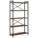 Bibliotecă Stejar afumat 80 x 30 x 153 cm Lemn compozit - WALTI WALTI