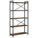 Bibliotecă Stejar afumat 80 x 30 x 153 cm Lemn compozit - WALTI WALTI