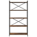 Bibliotecă Stejar afumat 80 x 30 x 153 cm Lemn compozit - WALTI WALTI