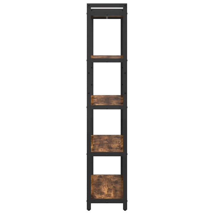 Bibliotecă Stejar afumat 80 x 30 x 153 cm Lemn compozit - WALTI WALTI