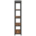 Bibliotecă Stejar afumat 80 x 30 x 153 cm Lemn compozit - WALTI WALTI