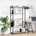 Bibliotecă sonoma gri 80 x 30 x 153 cm Lemn compozit - WALTI WALTI