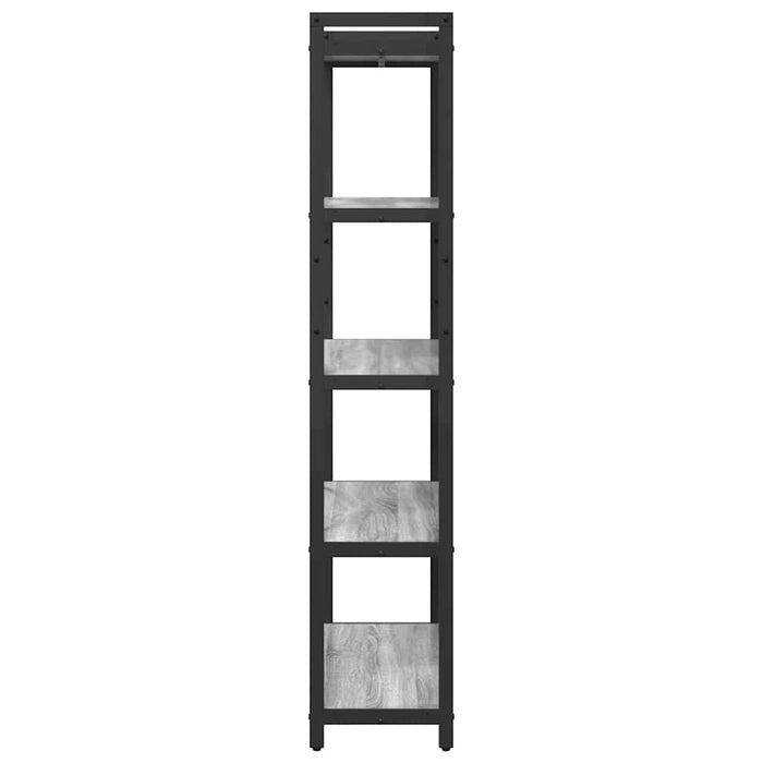 Bibliotecă sonoma gri 80 x 30 x 153 cm Lemn compozit - WALTI WALTI
