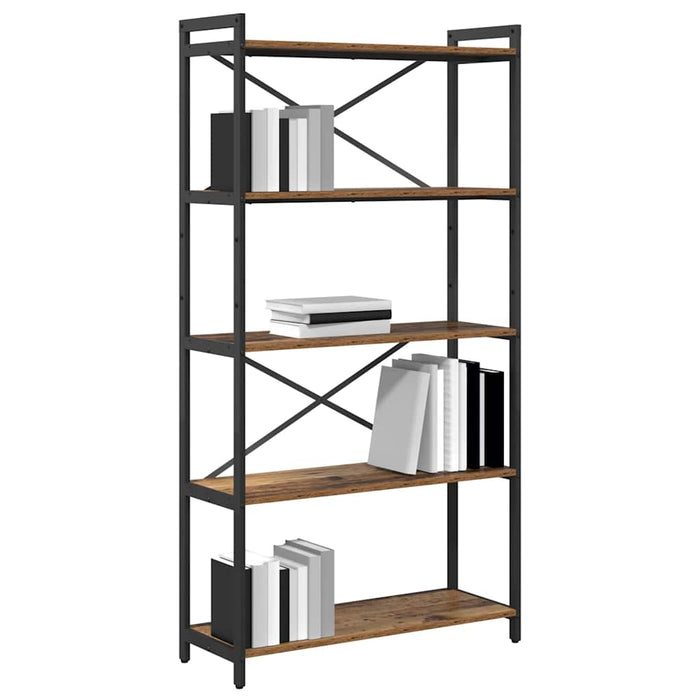 Bibliotecă Lemn vechi 80 x 30 x 153 cm Lemn compozit - WALTI WALTI