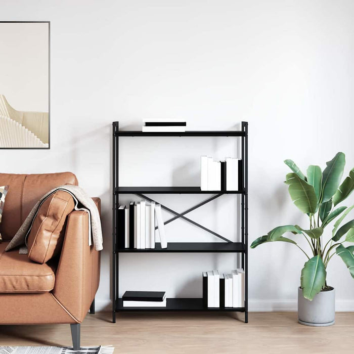Bibliotecă Stejar negru 80 x 30 x 118 cm Lemn compozit - WALTI WALTI