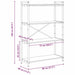 Bibliotecă Stejar negru 80 x 30 x 118 cm Lemn compozit - WALTI WALTI