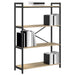 Bibliotecă Stejar sonoma 80 x 30 x 118 cm Lemn compozit - WALTI WALTI
