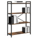 Bibliotecă Stejar afumat 80 x 30 x 118 cm Lemn compozit - WALTI WALTI