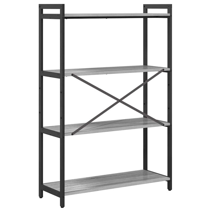 Bibliotecă sonoma gri 80 x 30 x 118 cm Lemn compozit - WALTI WALTI