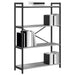 Bibliotecă sonoma gri 80 x 30 x 118 cm Lemn compozit - WALTI WALTI