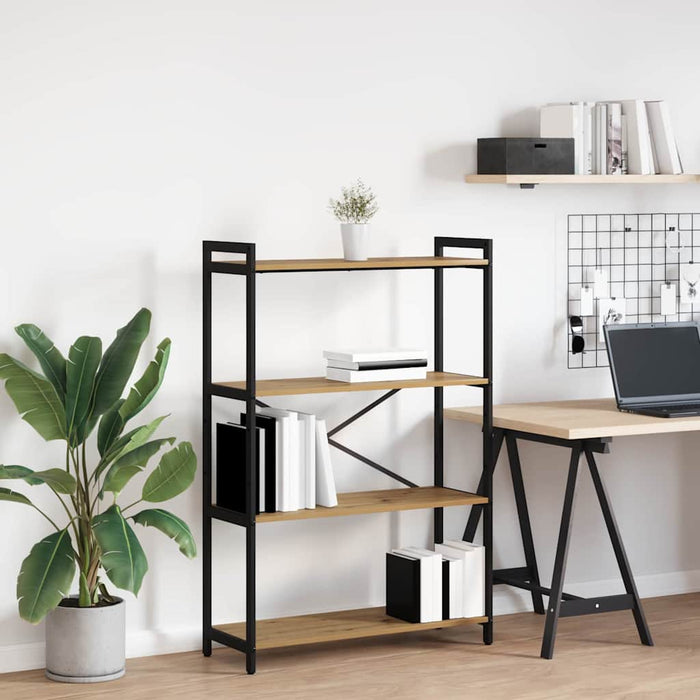 Bibliotecă stejar artizanal 80 x 30 x 118 cm Lemn compozit - WALTI WALTI