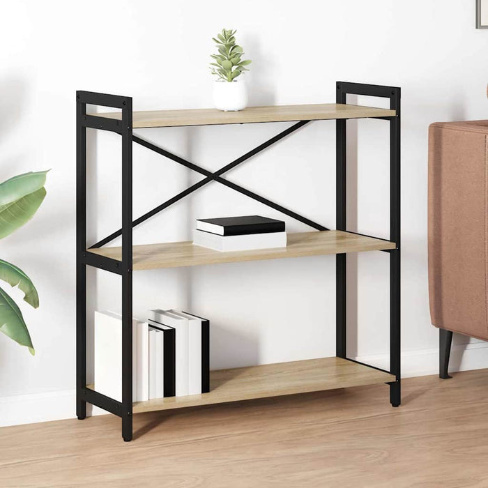 Bibliotecă Stejar sonoma 80 x 30 x 83 cm Lemn compozit - WALTI WALTI
