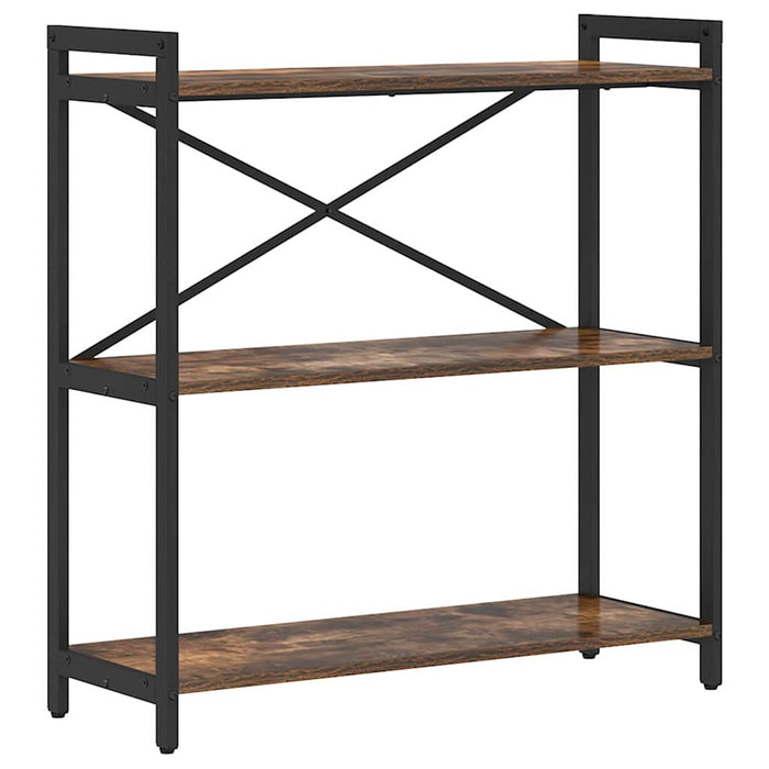Bibliotecă Stejar afumat 80 x 30 x 83 cm Lemn compozit - WALTI WALTI