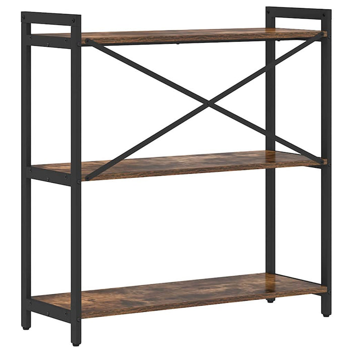 Bibliotecă Stejar afumat 80 x 30 x 83 cm Lemn compozit - WALTI WALTI