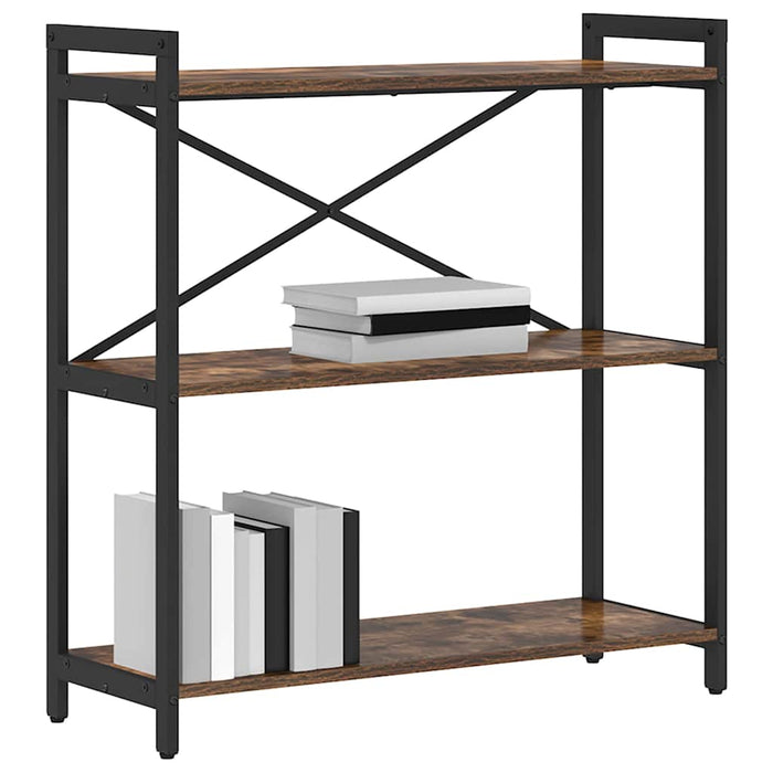 Bibliotecă Stejar afumat 80 x 30 x 83 cm Lemn compozit - WALTI WALTI