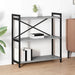 Bibliotecă sonoma gri 80 x 30 x 83 cm Lemn compozit - WALTI WALTI