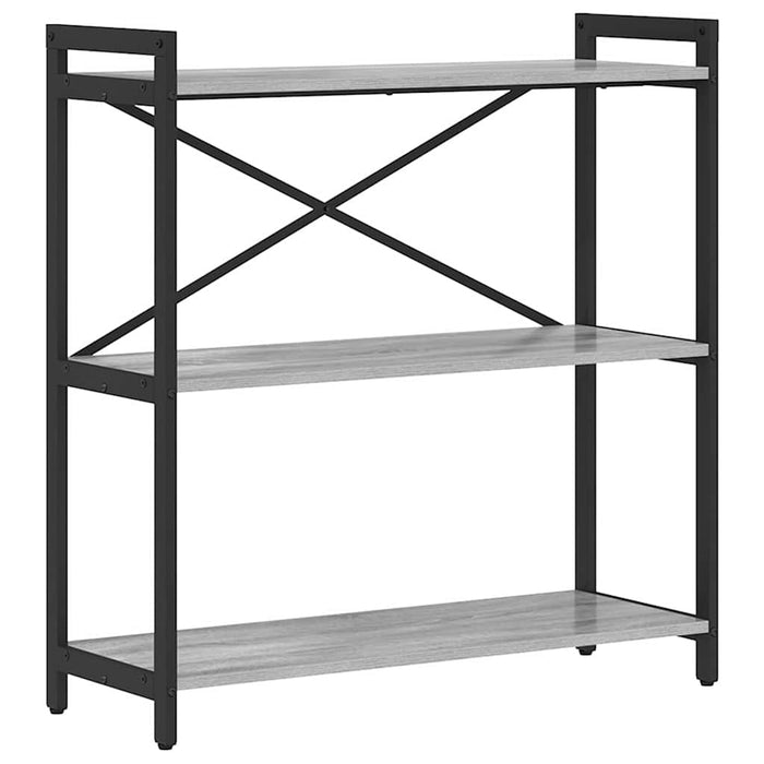 Bibliotecă sonoma gri 80 x 30 x 83 cm Lemn compozit - WALTI WALTI