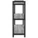 Bibliotecă sonoma gri 80 x 30 x 83 cm Lemn compozit - WALTI WALTI