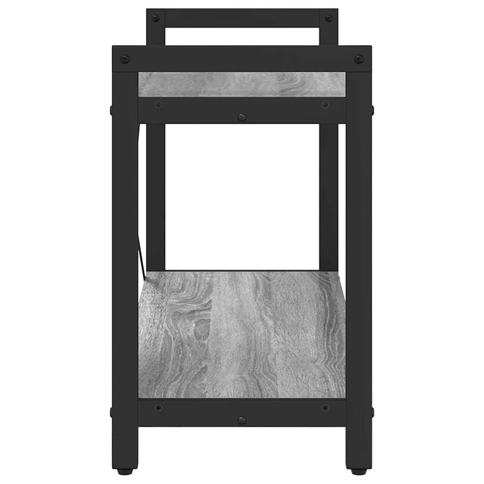 Bibliotecă sonoma gri 80 x 30 x 48.5 cm Lemn compozit - WALTI WALTI