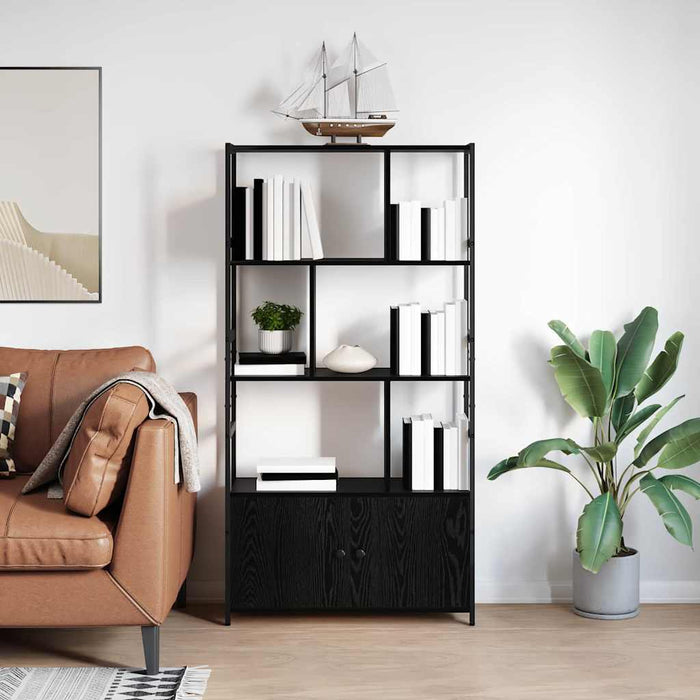 Raft pentru cărți Stejar Negru 80 x 30 x 155,5 cm Lemn compozit - WALTI WALTI
