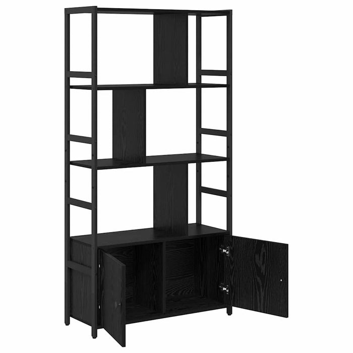 Raft pentru cărți Stejar Negru 80 x 30 x 155,5 cm Lemn compozit - WALTI WALTI