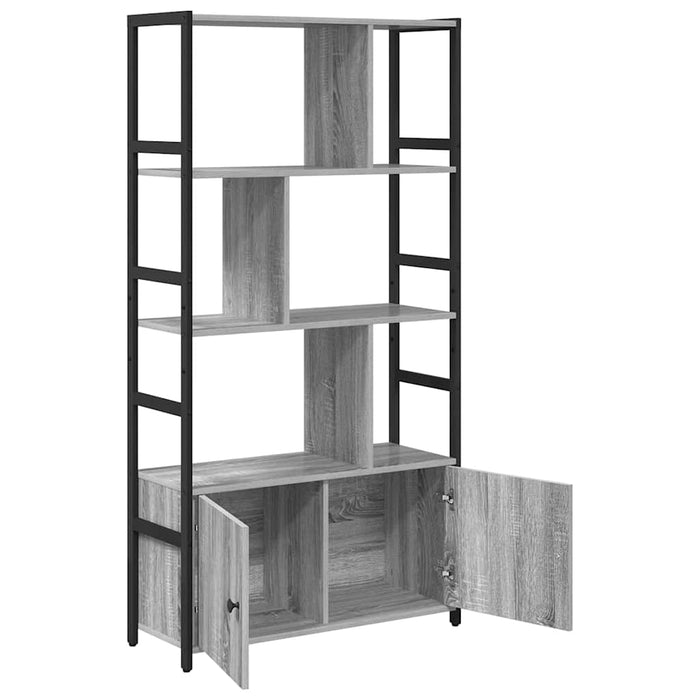 Raft pentru cărți sonoma gri 80 x 30 x 155,5 cm Lemn compozit - WALTI WALTI
