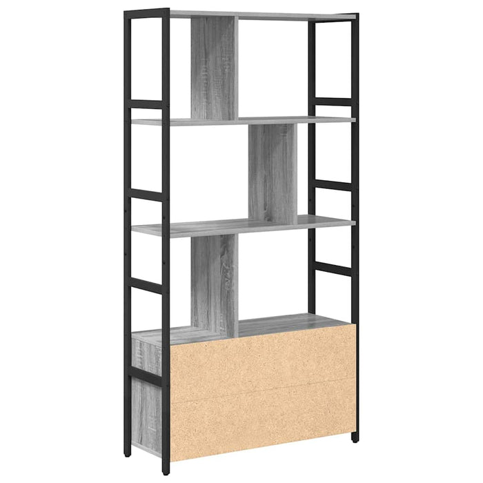 Raft pentru cărți sonoma gri 80 x 30 x 155,5 cm Lemn compozit - WALTI WALTI