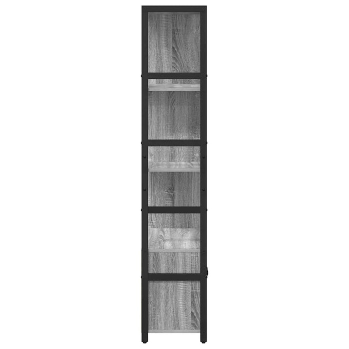 Raft pentru cărți sonoma gri 80 x 30 x 155,5 cm Lemn compozit - WALTI WALTI