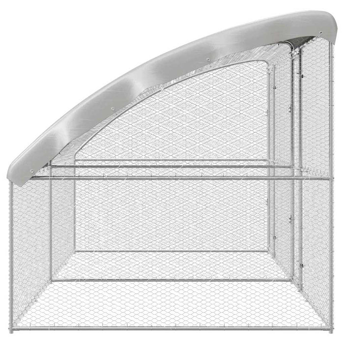 Cușcă pentru pui Argintiu 400 x 200 x 198.5 cm Oțel galvanizat - WALTI WALTI