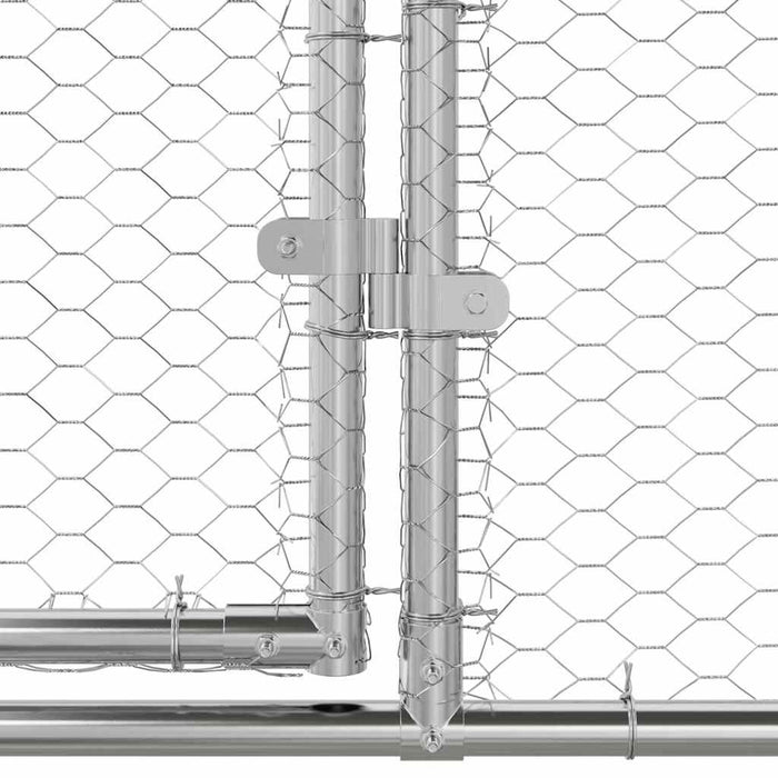 Cușcă pentru pui Argintiu 600 x 200 x 198.5 cm Oțel galvanizat - WALTI WALTI