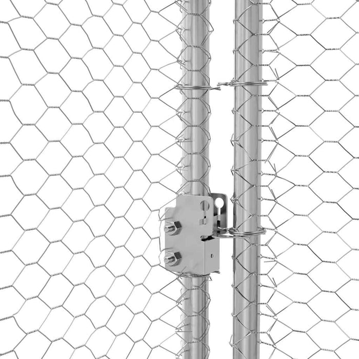 Cușcă pentru pui Argintiu 600 x 200 x 198.5 cm Oțel galvanizat - WALTI WALTI
