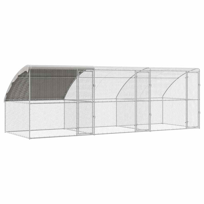Cușcă pentru pui Argintiu 600 x 200 x 198.5 cm Oțel galvanizat - WALTI WALTI