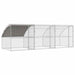 Cușcă pentru pui Argintiu 600 x 200 x 198.5 cm Oțel galvanizat - WALTI WALTI