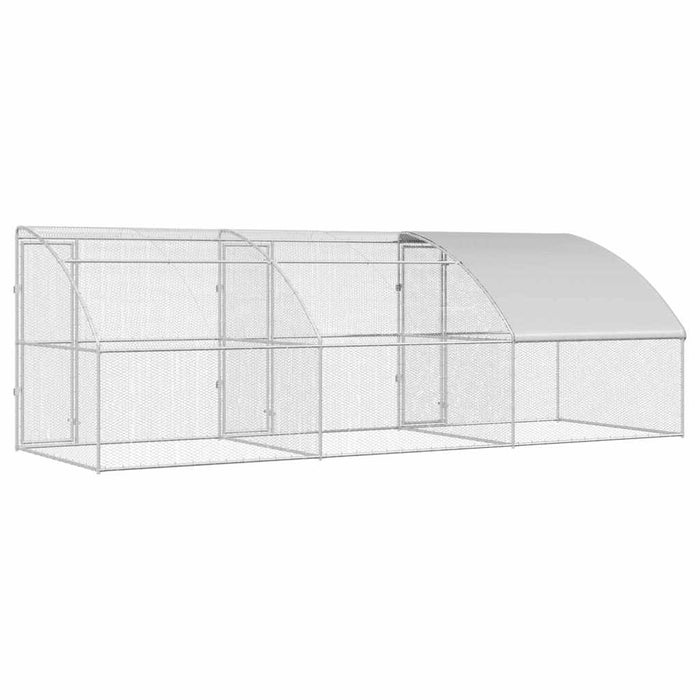 Cușcă pentru pui Argintiu 600 x 200 x 198.5 cm Oțel galvanizat - WALTI WALTI