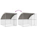 Cușcă pentru pui Argintiu 600 x 200 x 198.5 cm Oțel galvanizat - WALTI WALTI