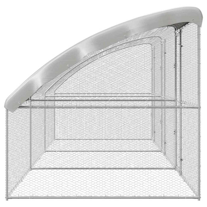 Cușcă pentru pui Argintiu 600 x 200 x 198.5 cm Oțel galvanizat - WALTI WALTI