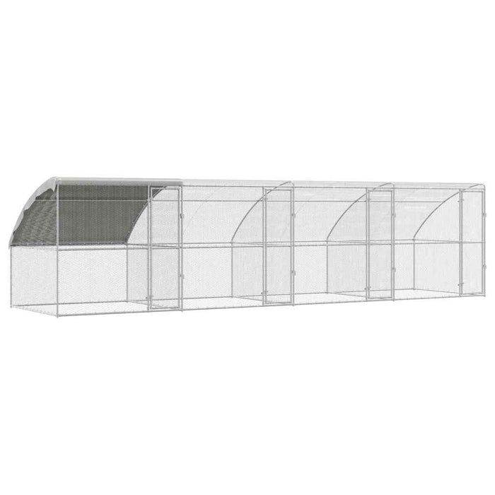 Cușcă pentru pui Argintiu 800 x 200 x 198.5 cm Oțel galvanizat - WALTI WALTI