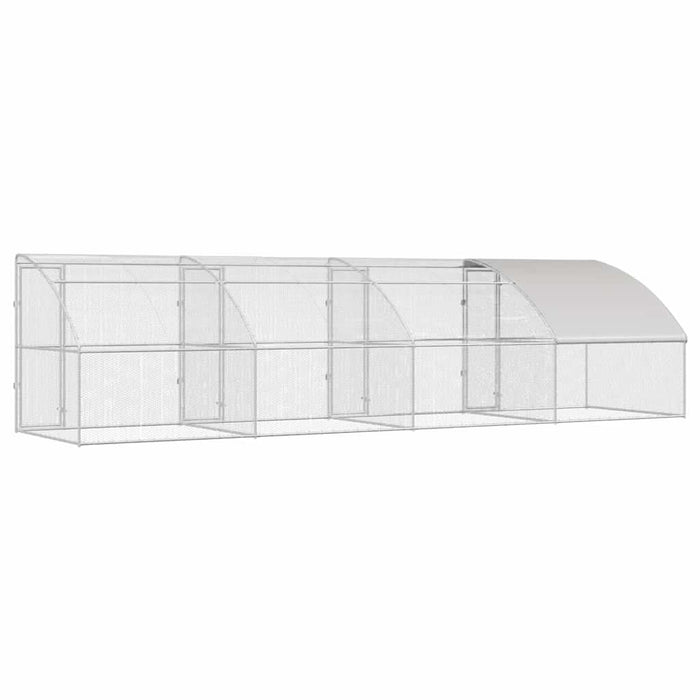Cușcă pentru pui Argintiu 800 x 200 x 198.5 cm Oțel galvanizat - WALTI WALTI