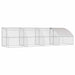 Cușcă pentru pui Argintiu 800 x 200 x 198.5 cm Oțel galvanizat - WALTI WALTI