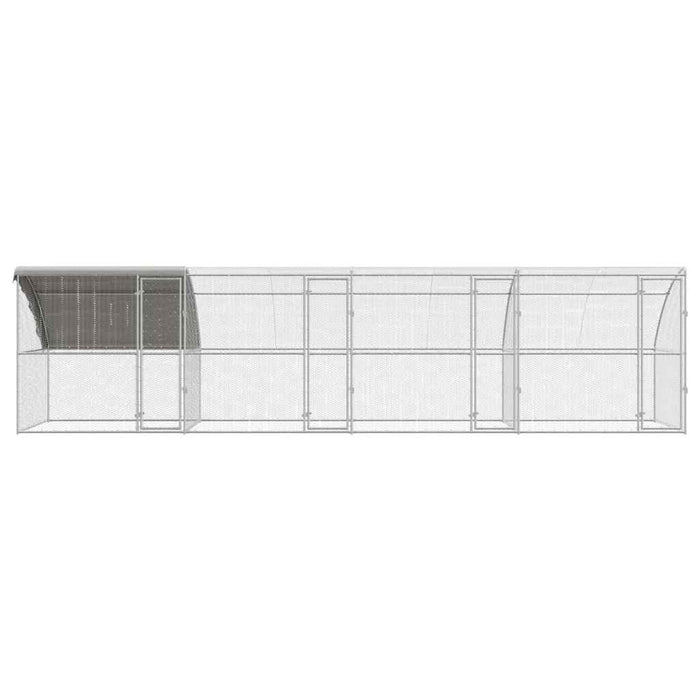Cușcă pentru pui Argintiu 800 x 200 x 198.5 cm Oțel galvanizat - WALTI WALTI