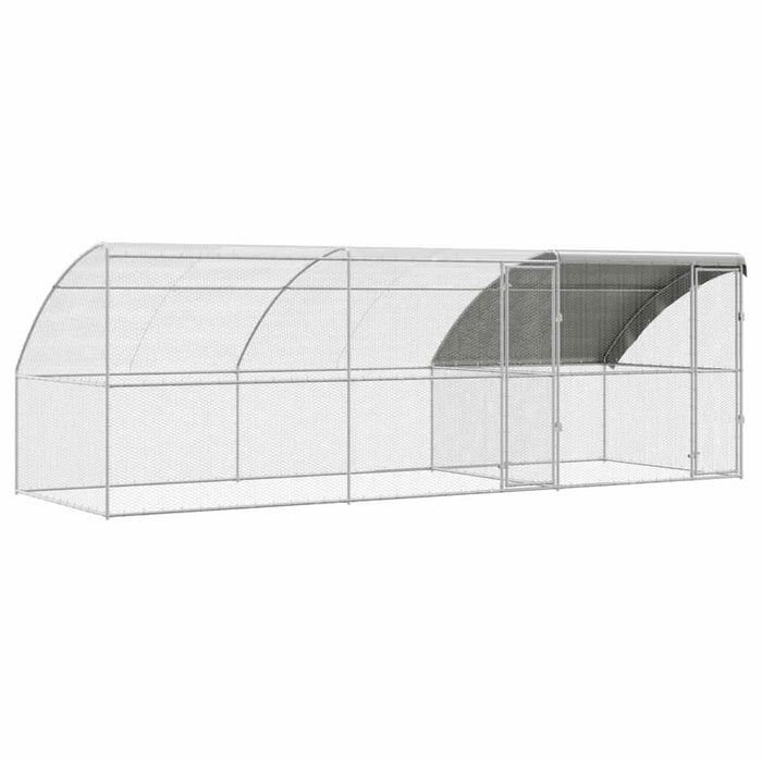 Cușcă pentru pui Argintiu 600 x 200 x 198.5 cm Oțel galvanizat - WALTI WALTI