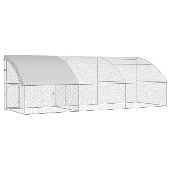 Cușcă pentru pui Argintiu 600 x 200 x 198.5 cm Oțel galvanizat - WALTI WALTI