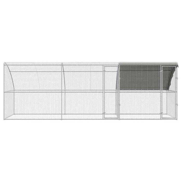 Cușcă pentru pui Argintiu 600 x 200 x 198.5 cm Oțel galvanizat - WALTI WALTI