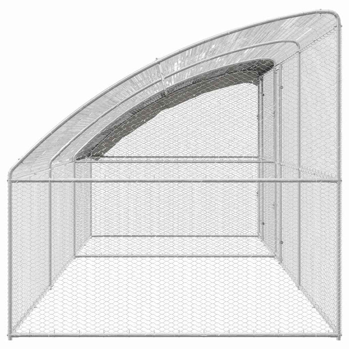 Cușcă pentru pui Argintiu 600 x 200 x 198.5 cm Oțel galvanizat - WALTI WALTI